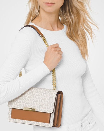CIM KM White Colour With Monogram Small Side Sling Bag 6002512