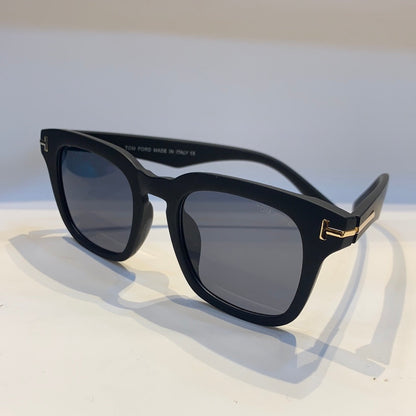 Mot Matt Black Frame Black Shade Unisex Sunglass TF0235 50 23 145