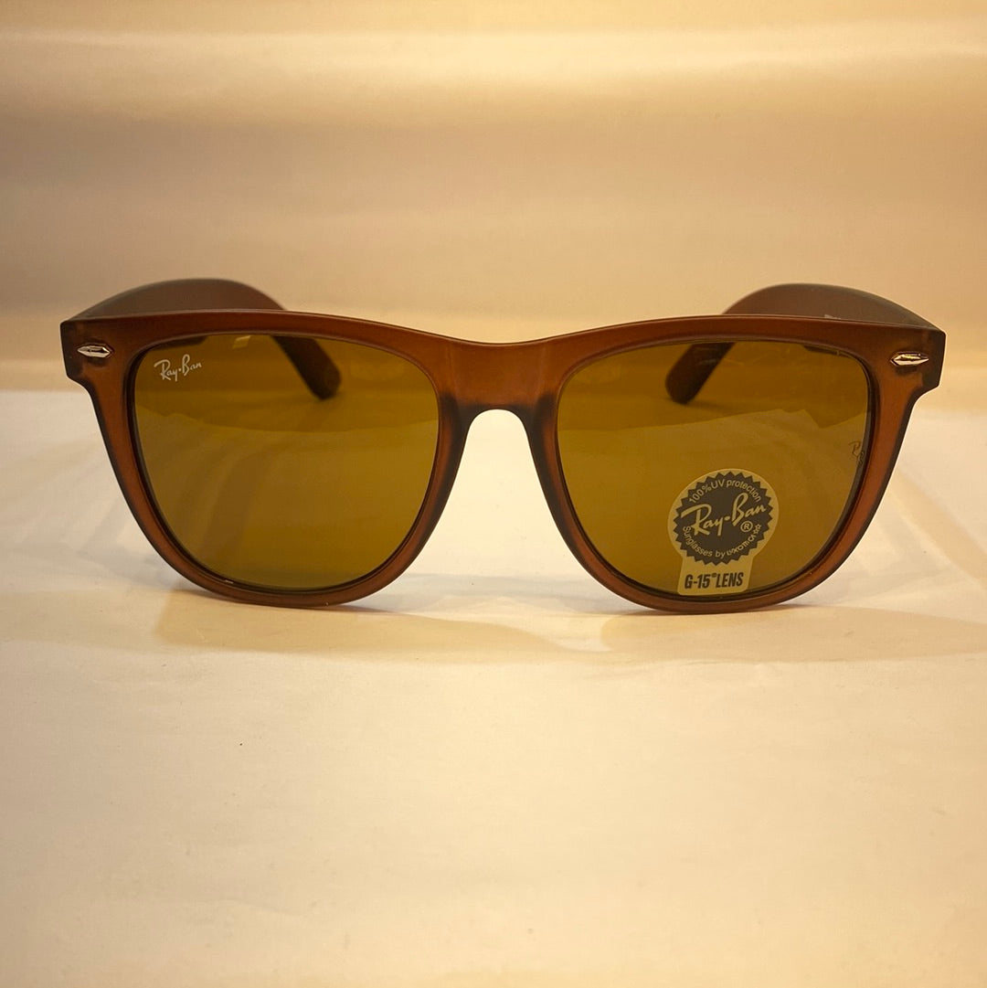YAR RB Matte Brown Frame Brown Shade Unisex Big Size Sunglasses RB2140 F 902 54 18 3N