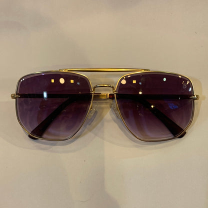 VAD Gold Frame Purple Shade Sunglass 1890 C2 58 17-148