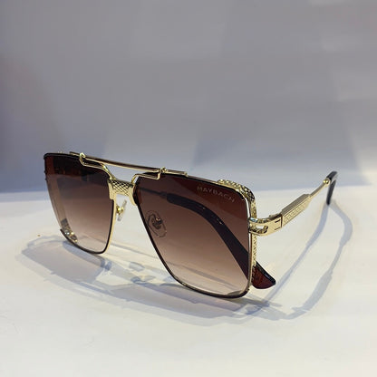 May yam glossy gold Frame brown Shade Unisex Sunglass Z 58 62 18 135