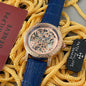 Pp Blue Strap Gold Dial Automatic Men Watch