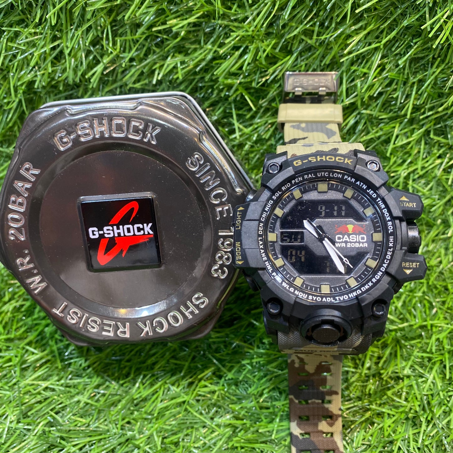 Khakhi Military Colour Water Resistance Sports Watch. 500405