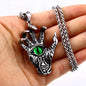 Sliver Devil Claw Halloween Pendant Necklace Chain 50261