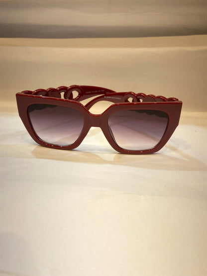 LAB Maroon Frame Maroon Shade Sunglasses W9065 51 20 144 C58