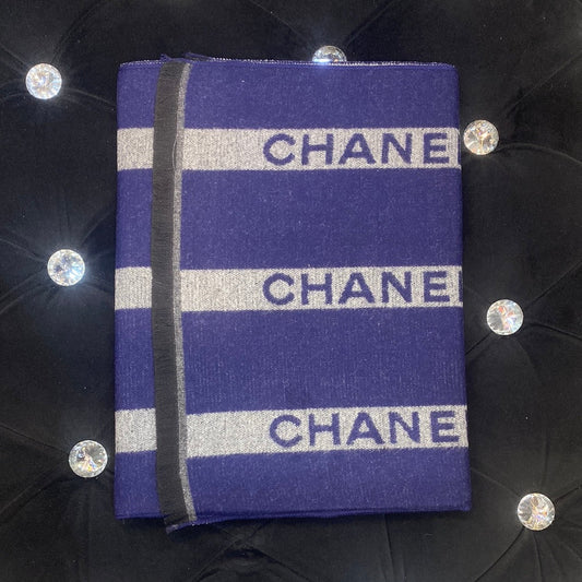 Cha Ahc Navy Blue Grey Colour With Blue AHC Logo Imported Muffler 49025