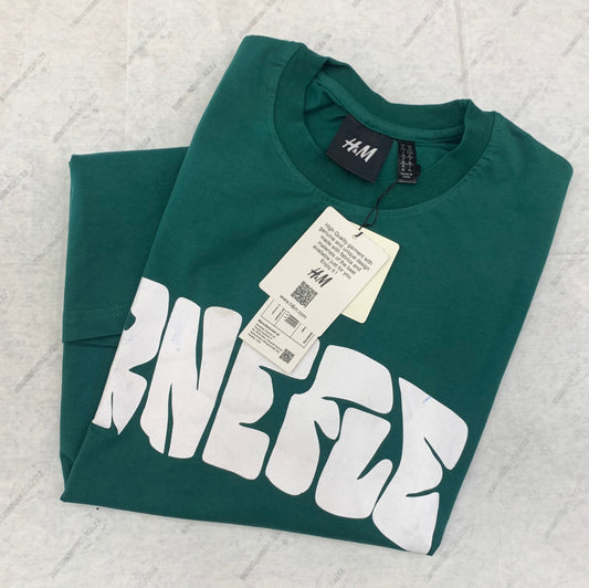 MH Green Color With Back Print Lycra Fabric Tshirt 780117