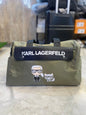 RAK KAR Olive Green Colour With Print Design Logo Premium Duffle Bag