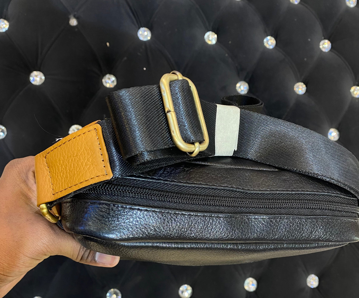 Mot Black Brown Colour With Multiple Zipper Pocket Surplus Unisex Side Bag 113904
