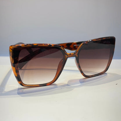 Mij Jim Leopard Frame Brown Shade Sunglass W900260 15-147