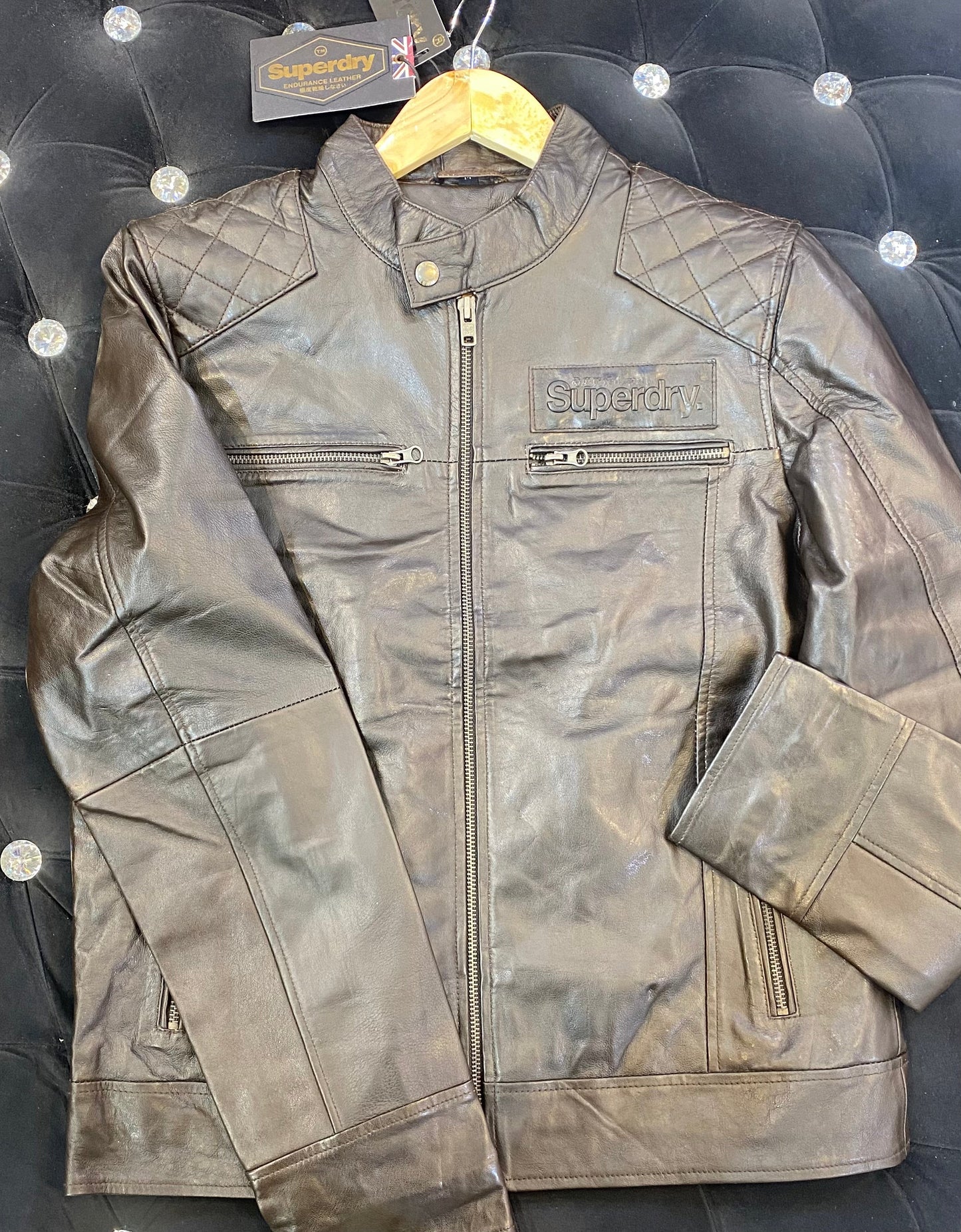 SUP PUS Brown Colour Genuine Leather Surplus Men’s Jacket