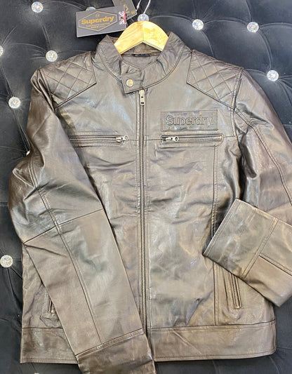 SUP PUS Brown Colour Genuine Leather Surplus Men’s Jacket