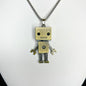 Sliver Robot Pendant Necklace Chain 50282