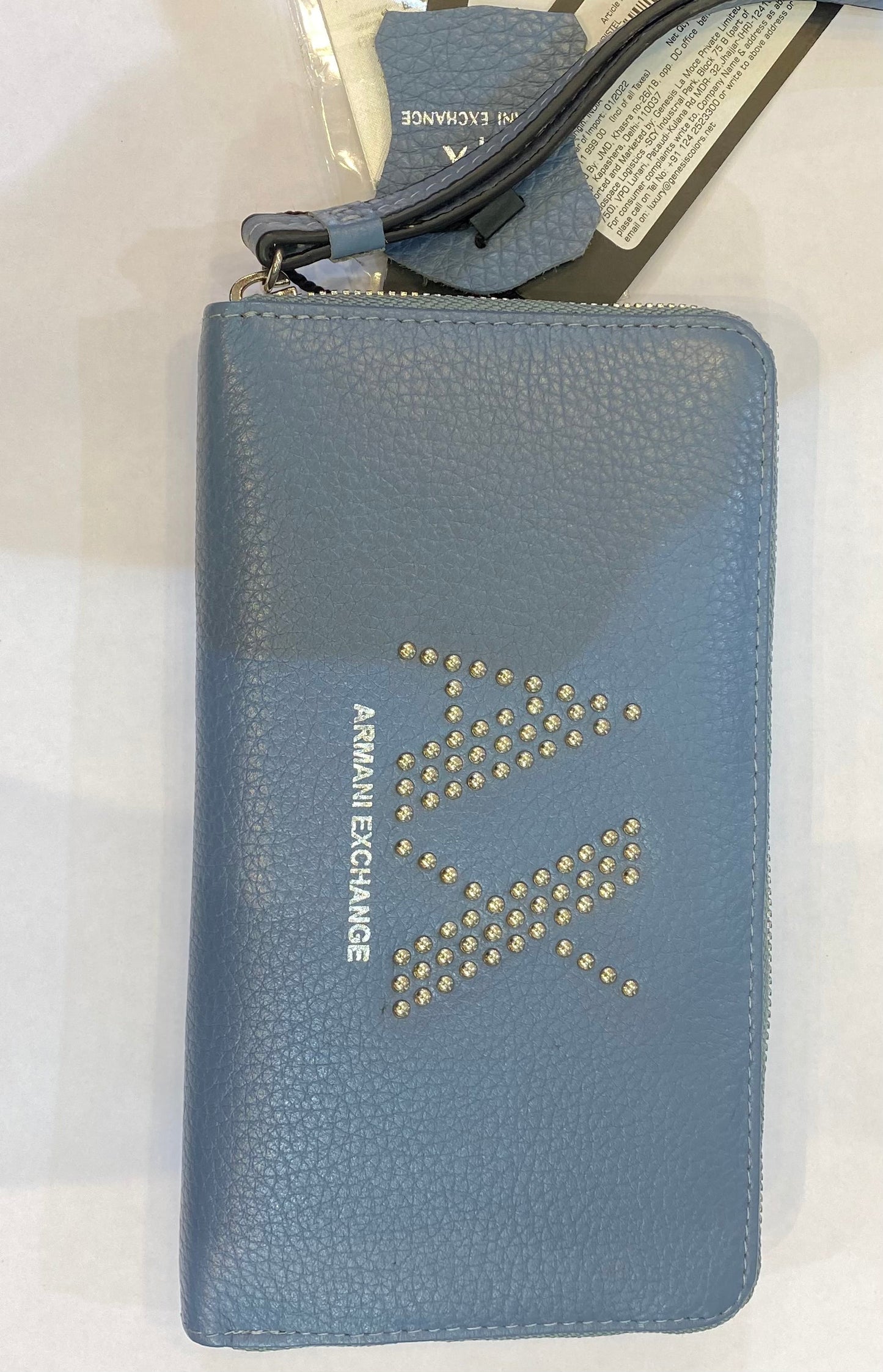 MRA Multiple Colour With Studded Genuine Leather Ladies Clutch 074406