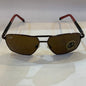 YAR RB Brown Black Frame Brown Shade Unisex Sunglass RB9713 56 14-142