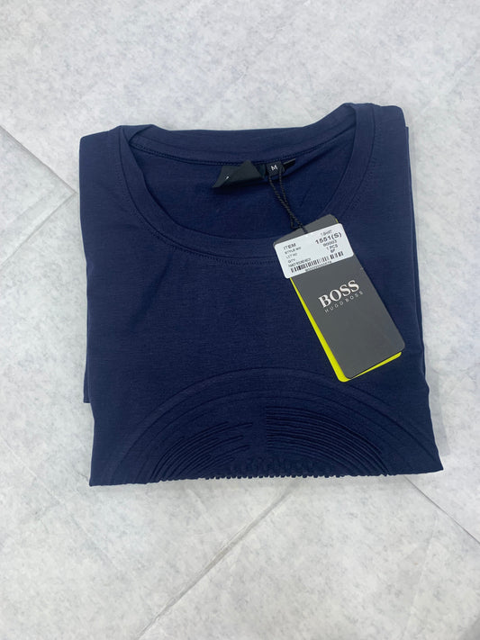 GUH SOB  Navy Blue Colour With Front Sob Print Lycra Fabric Tshirt 50156