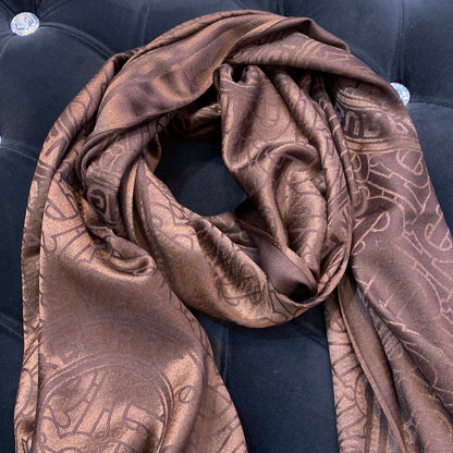 RUB BUR Brown Colour RUB Bur Print Heavy Quality Muffler  9354