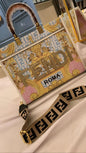 NEF Multi Colour Big Size Ladies Hand Bag Tote Bag 3302