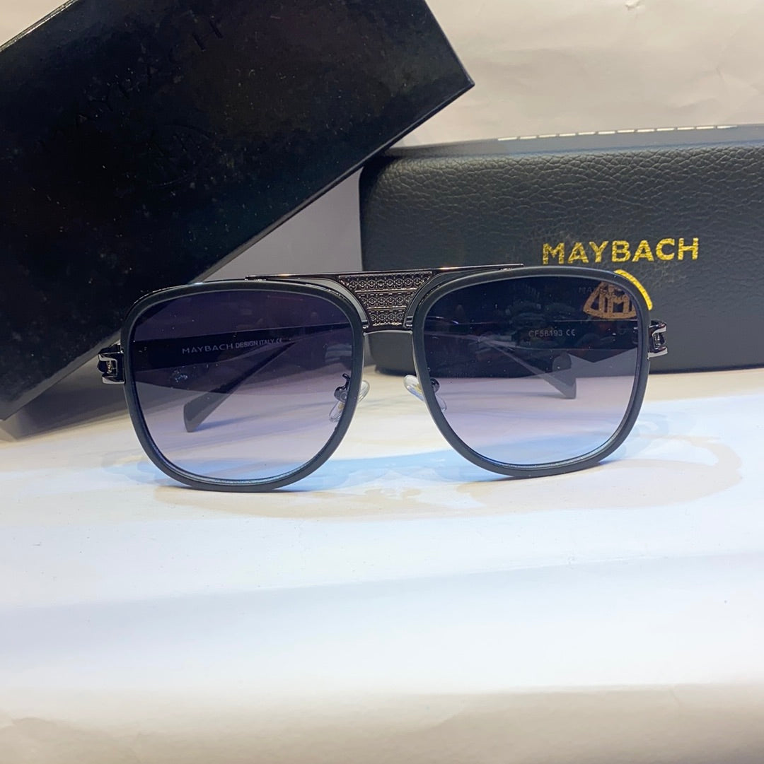 YAM Glossy Black Frame Black Shade Unisex Branded Sunglasses CF58193