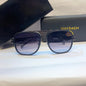 YAM Glossy Black Frame Black Shade Unisex Branded Sunglasses CF58193