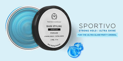 TMC Hair Styling -Sportivo - Pomade -Strong Hold - Ultra Shine