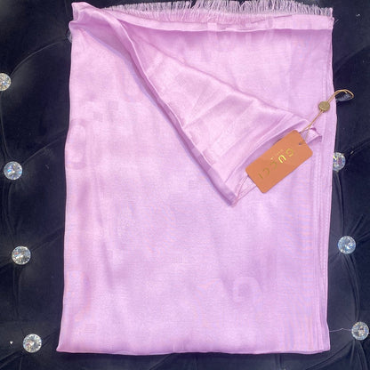 Cug Guc Peach Colour Cug Print Heavy Quality Muffler  9340