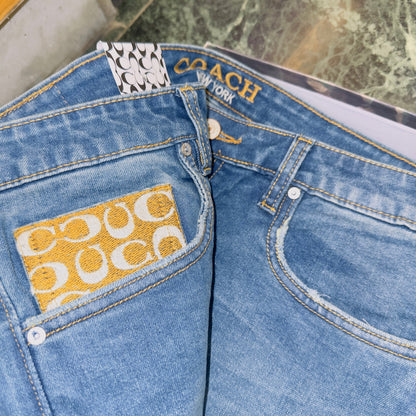 Aoc Coa Light Blue Back Aoc Coa Print Mens Hight Quality Men’s Jeans 84106