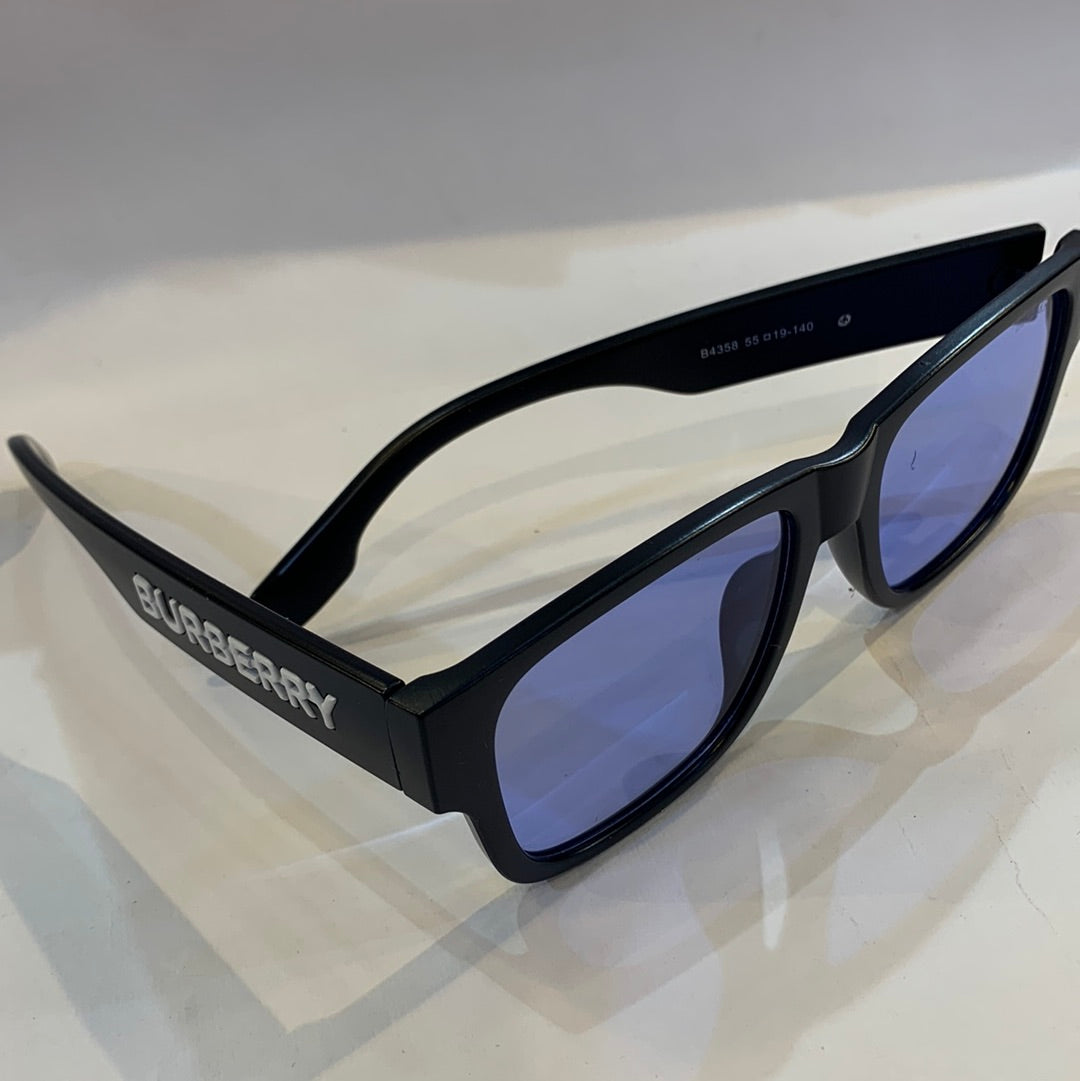 RUB Black Frame Blue Shade Unisex Sunglasses B4358 55 19-140