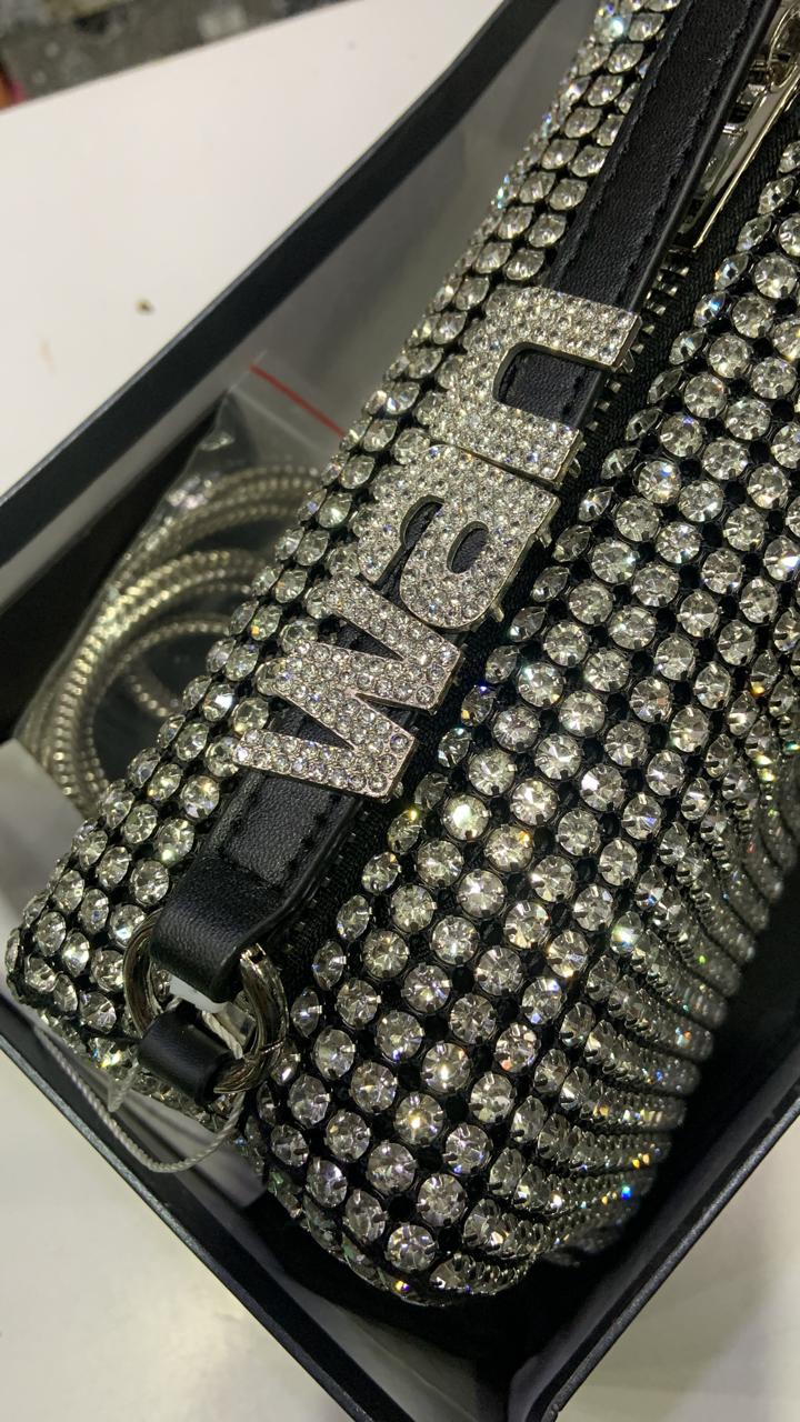 ALEXANDER WANG Black Colour Diamond Studded 9713032