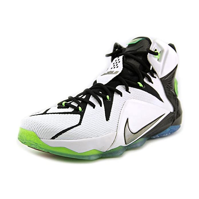 LAB BAL White Black Green Lebron Sports High Ankle Shoes