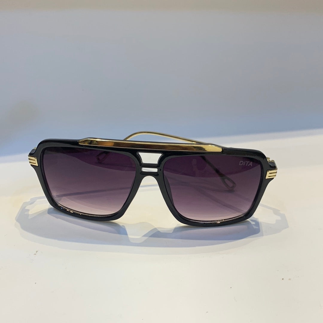 TID Black Frame Purple Shade Unisex Sunglass