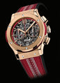 Buh Red Strap Copper Dial Heavy Japanese Machinery Men Watch 400720