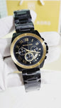 Cim Black Chain Copper Ring Black Dial Man watch