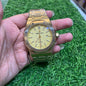 Ap Gold Chain Yellow Dial Heavy Men’s Watch