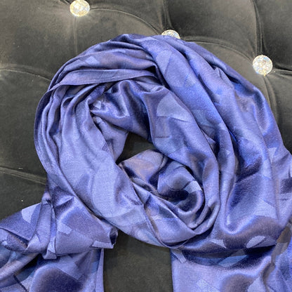 RUB BUR Navy Blue Colour RUB Print Heavy Quality Muffler  9360