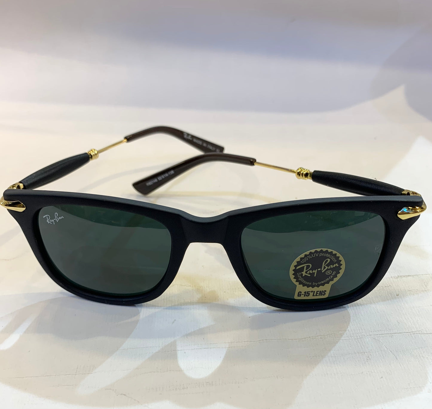 YAR RB Matte Black Frame Black Shade Sunglasses RB2140 52 22 150 3N
