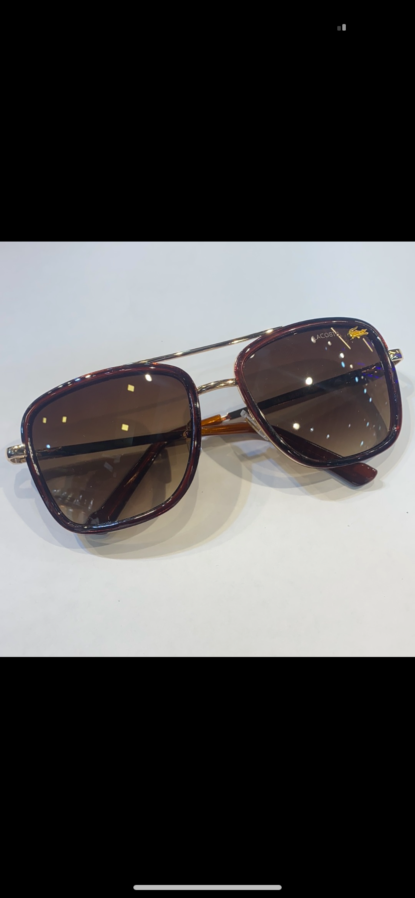 Gold Brown Frame Brown Shade L142 072 56 17 135 CAL Sunglass