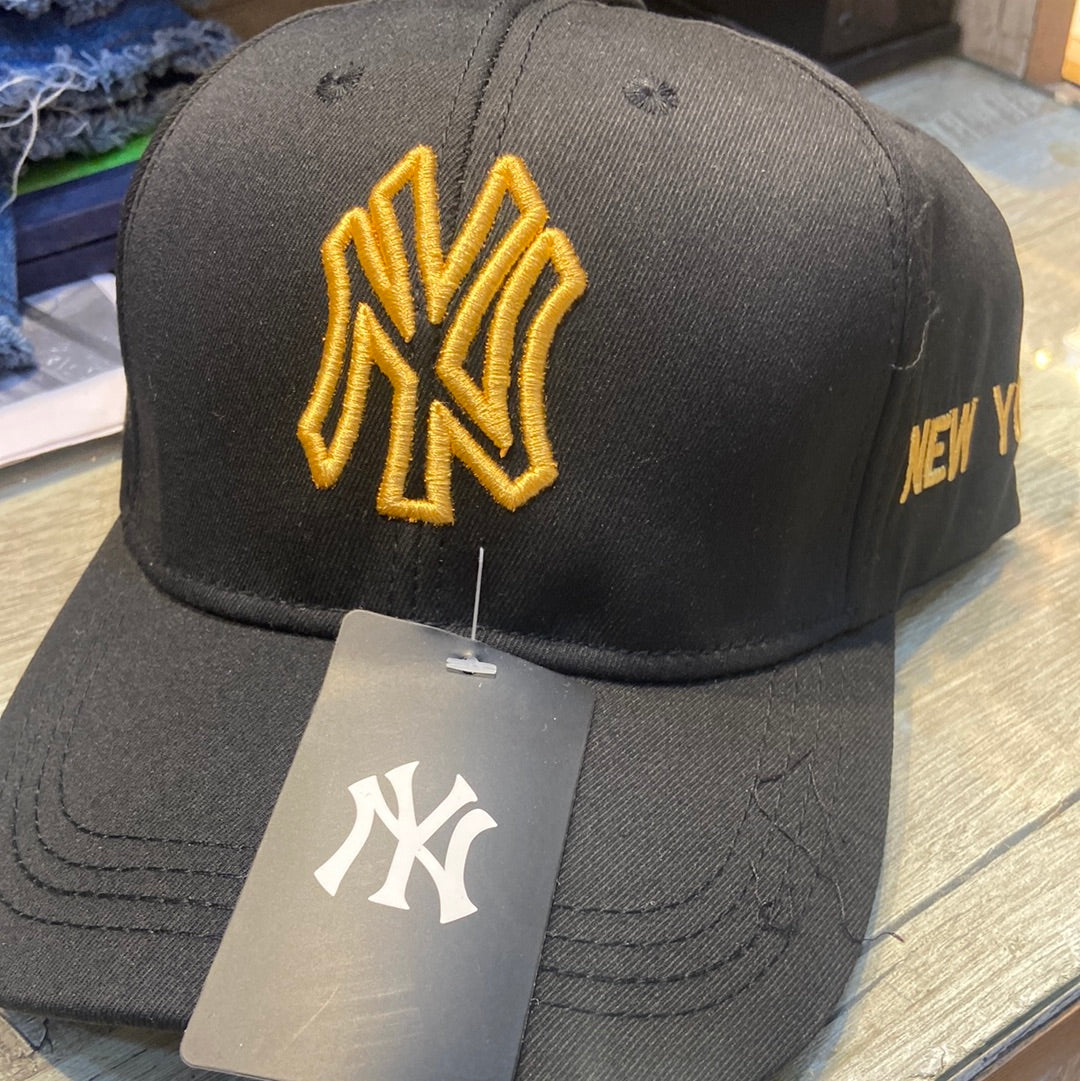 YN Black Cap Yellow Embroidery 300195