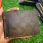 AOC Brown Colour cc Print Genuine Leather Money Clipper Men 074408