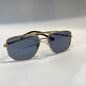 TID Gold Frame Black Blue Shade Unisex Branded Sunglasses 7001S 52 17-139