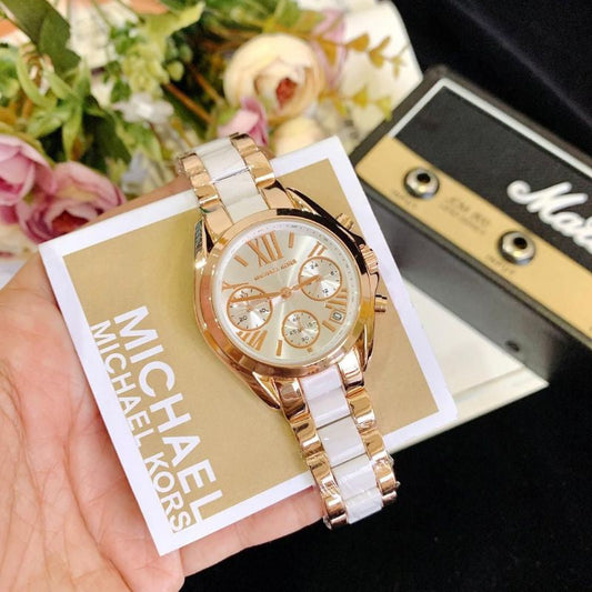 White Copper Chain Copper Dial Ladies watch