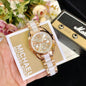White Copper Chain Copper Dial Ladies watch