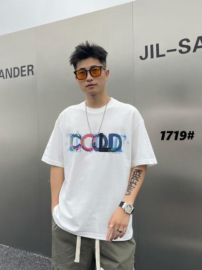 COLD Grey Colour With Front Print Premium Quality Tshirt 1719