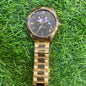 LOR Gold Chain Black Dial 400428