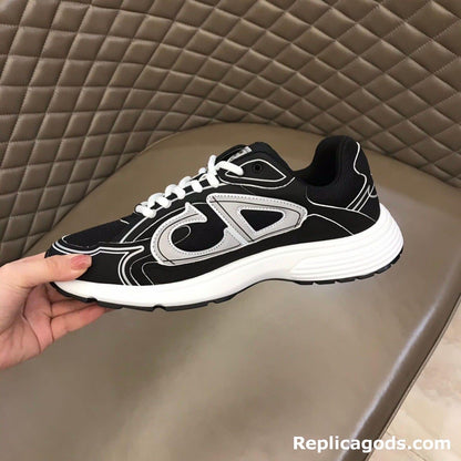 Black White OID Men's Designer Luxury CD Track Runner Sports Shoes