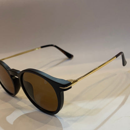 VAD Matte Brown Frame Golden Steak Brown Shade Unisex Sunglasses UM1898 C4 51 22-145