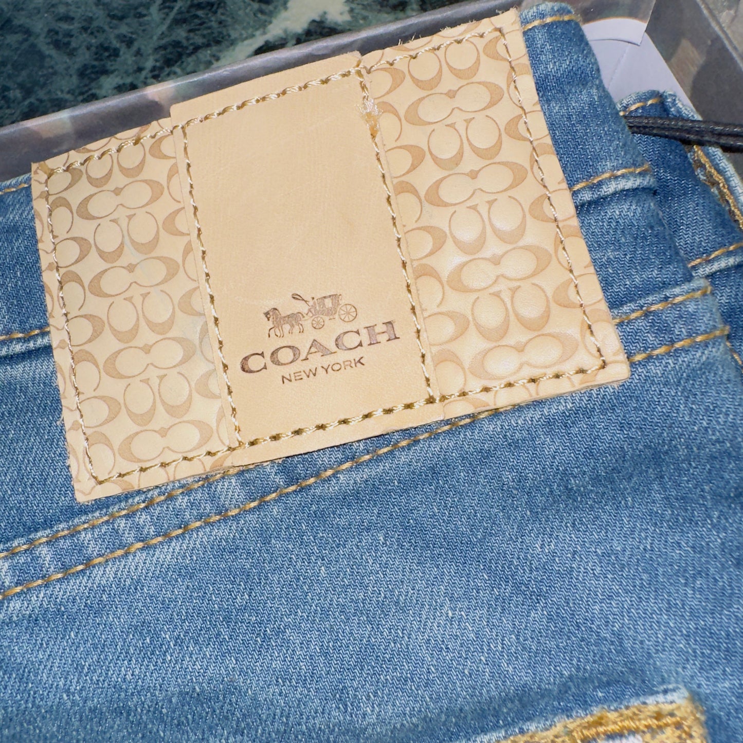 Aoc Coa Light Blue Back Aoc Coa Print Mens Hight Quality Men’s Jeans 84106