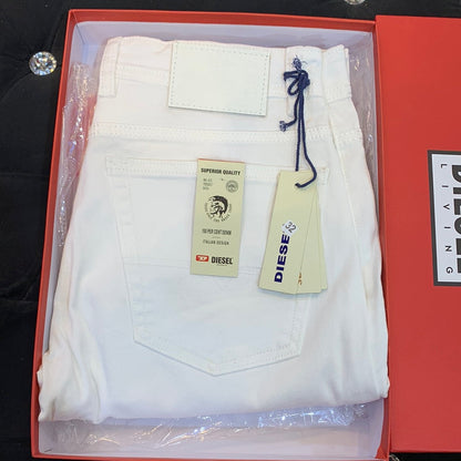 Eid Die Plane White  Mens Hight Quality Men’s Straight Fit Jeans 32054