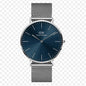 Wd Grey Chain Silver Ring Blue Dial Formal Ladies Watch 901382