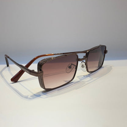 Lab Bal Dark Brown Frame Brown Shade Sunglass B80-67653 20-144